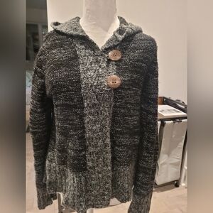 Cozy Black and Gray Women's Sweater